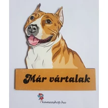 Ajtótábla amerikai staffordshire 