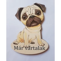 Ajtótábla kutyás mopsz