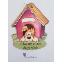 Ajtótábla kutya házában