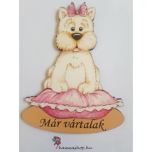 Ajtótábla kutyás westie  Ajtótábla kutyás westie