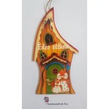 Ajtótábla házikó bagollyal