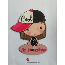 Ajtótábla vagány kislány  Ajtótábla vagány kislány