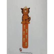 Könyvjelző cicás csonttal