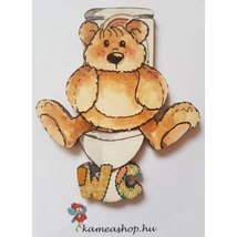 Helyiségjelölő macis wc