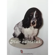 Ajtótábla kutyás spániel fekete